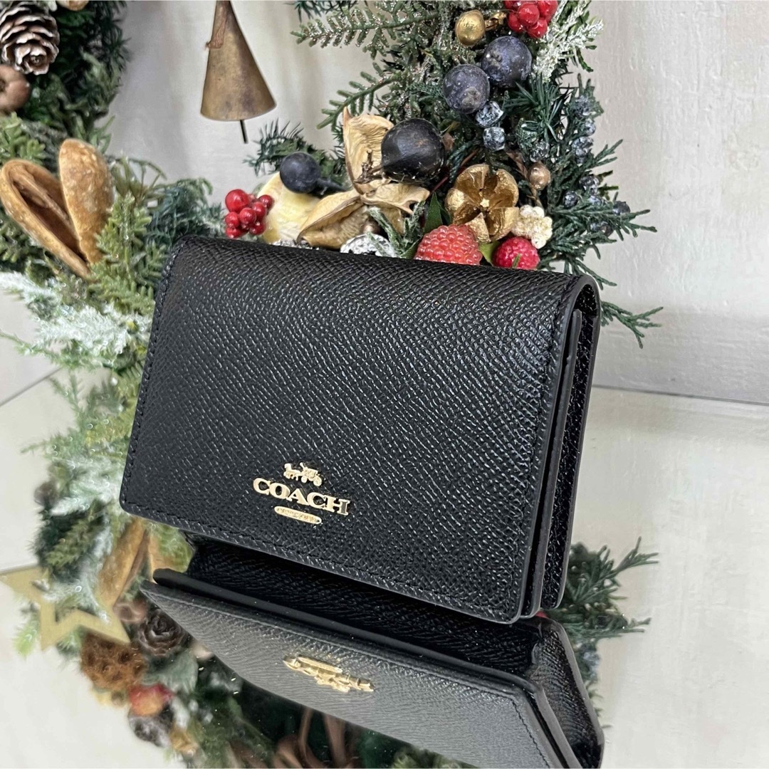 COACH - COACH コーチ 新品 名刺入れ カードケース パスケース 黒