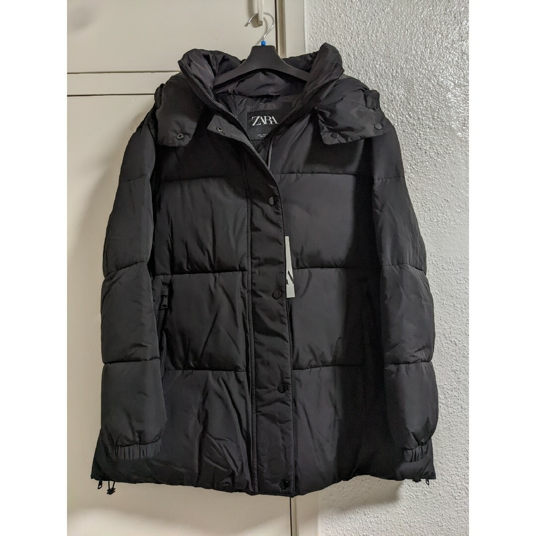 ZARA - ZARA フード付きキルティングジャケット Lサイズ ZARA - ZARA フード付きキルティングジャケット Lサイズ