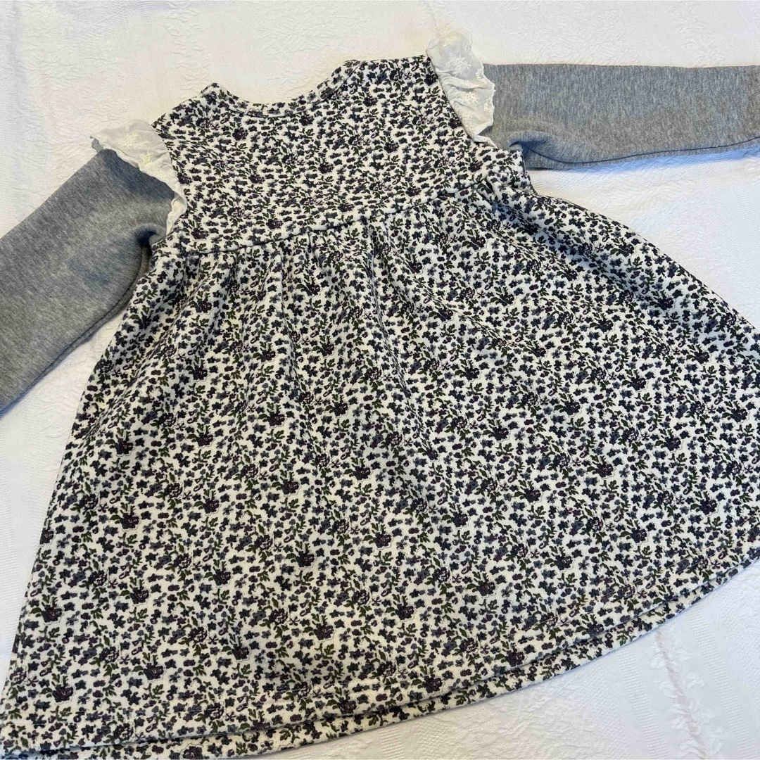 nicoris ancien 裏起毛　ワンピース　長袖　95 キッズ/ベビー/マタニティのキッズ服女の子用(90cm~)(ワンピース)の商品写真