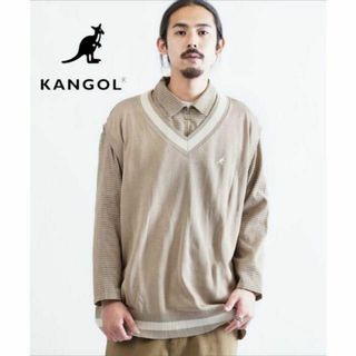 カンゴール(KANGOL)のkangol カンゴール　ニットベスト　メンズ　オーバーサイズ(ベスト)