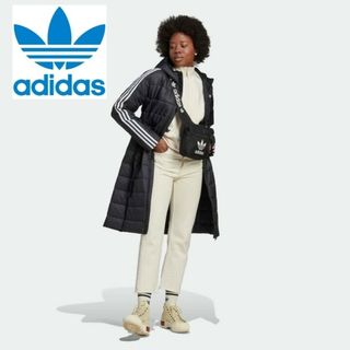 オリジナルス(Originals（adidas）)の新品 アディダスオリジナルス フード付き プレミアム ロング スリム ジャケット(ロングコート)