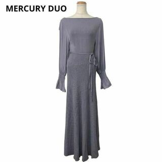 マーキュリーデュオ(MERCURYDUO)のMercury duo ワンピース　紫(ロングワンピース/マキシワンピース)