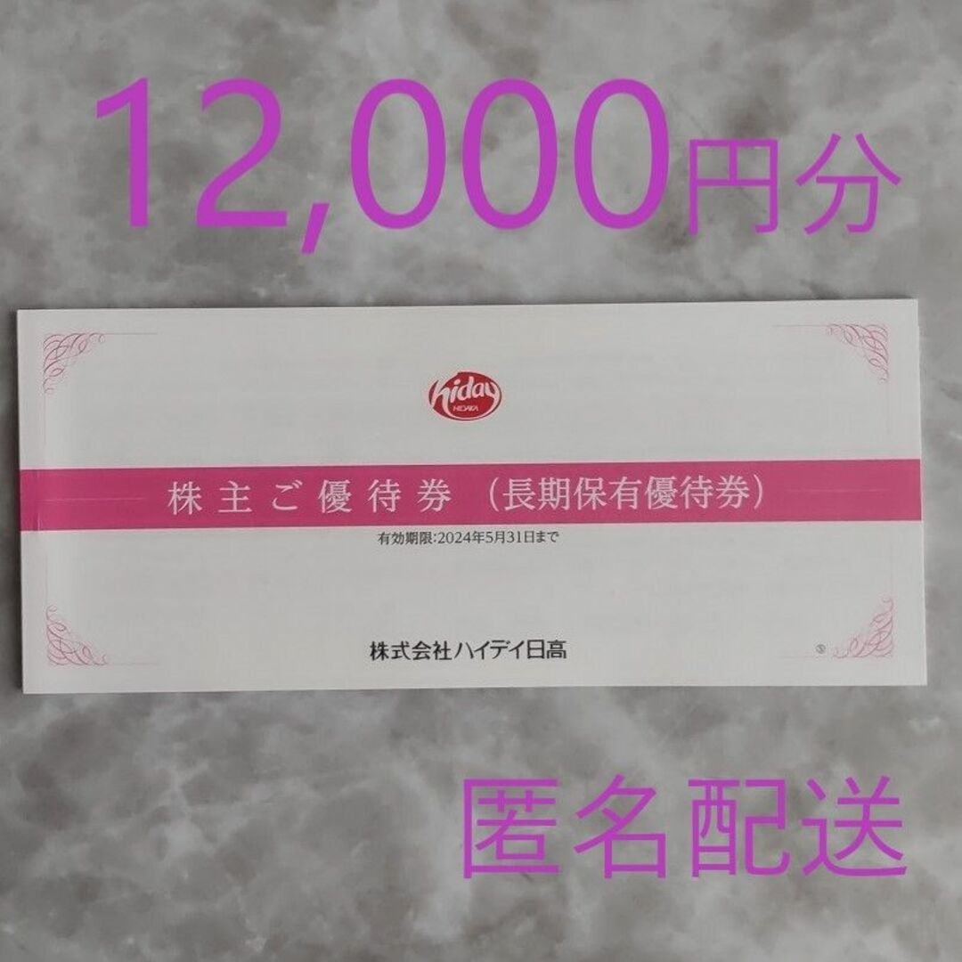 最新 ハイデイ日高 株主優待 12，000円分 | www.cvsreifen.de