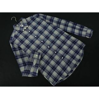 ユナイテッドアローズ(UNITED ARROWS)のgreen label relaxing グリーンレーベルリラクシング ユナイテッドアローズ チェック シャツ sizeS/グレーｘ青 ◇■ メンズ(シャツ)