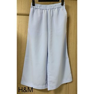 エイチアンドエム(H&M)のH&M#水色#クロップドパンツ#サイズ2(クロップドパンツ)