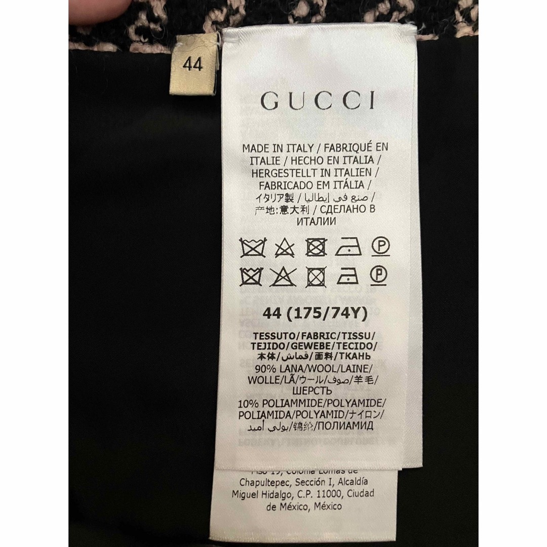 Gucci - グッチ ツイード プリーツスカート ピンク 44の通販 by may