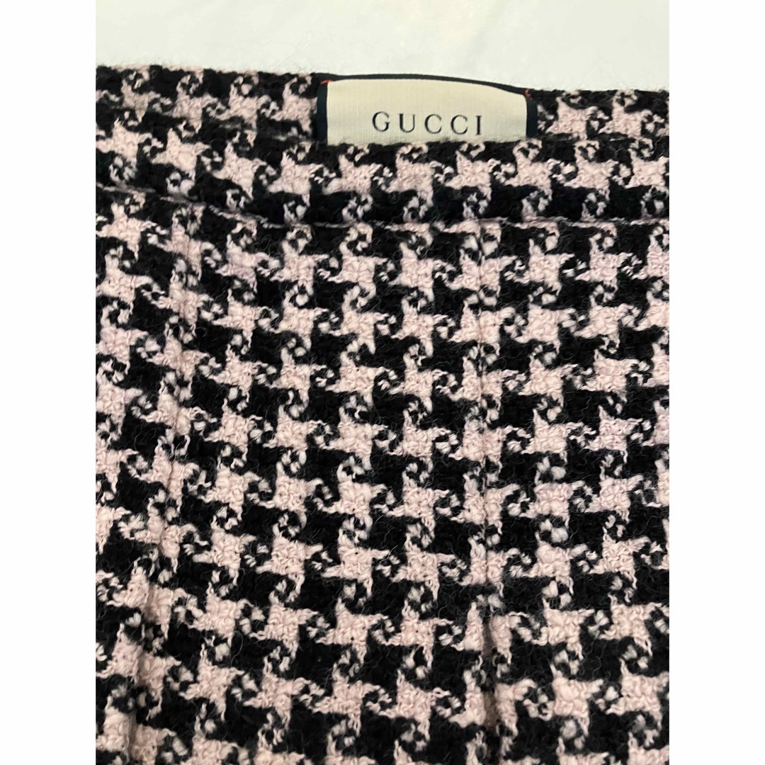 Gucci - グッチ ツイード プリーツスカート ピンク 44の通販 by may