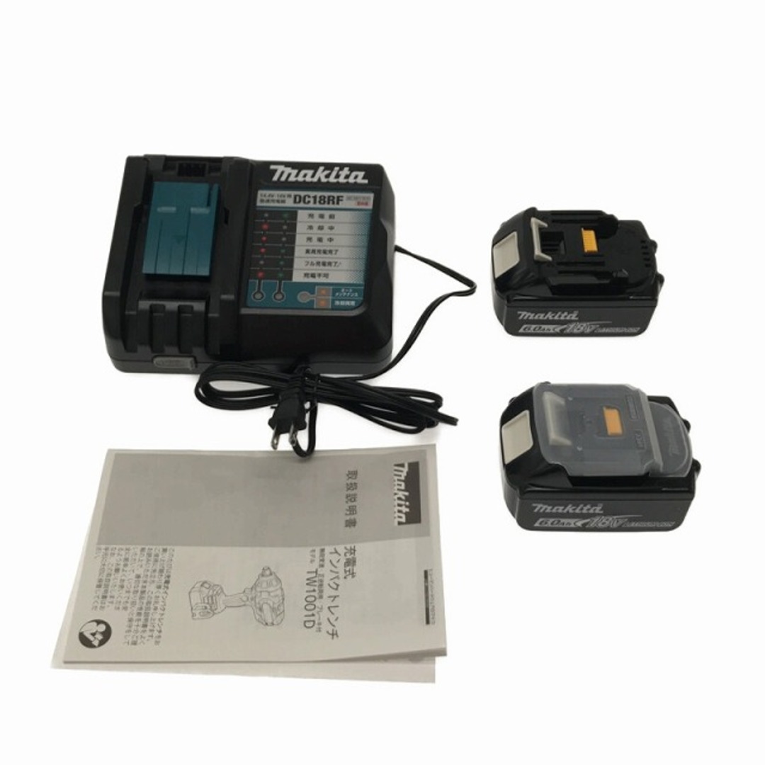 Makita ☆未使用品☆makita マキタ 18V 充電式インパクトレンチ TW1001DRGX バッテリー2個(18V 6.0Ah) 充電器  ケース付 電動工具 79665の通販 by 工具販売専門店Borderless(ラクマ店)｜マキタならラクマ