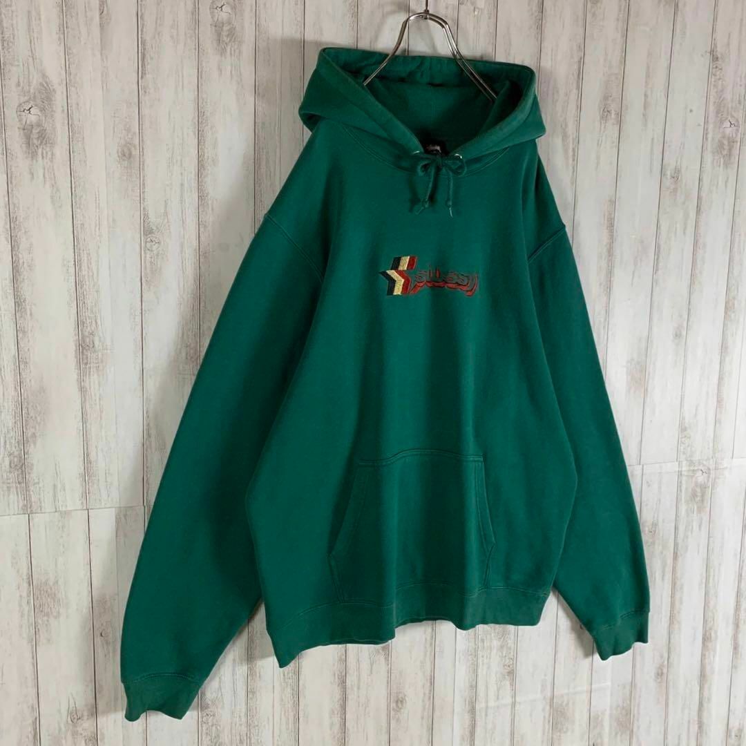 STUSSY - 【超人気XLサイズ】ステューシー センター刺繍ロゴ 即完売