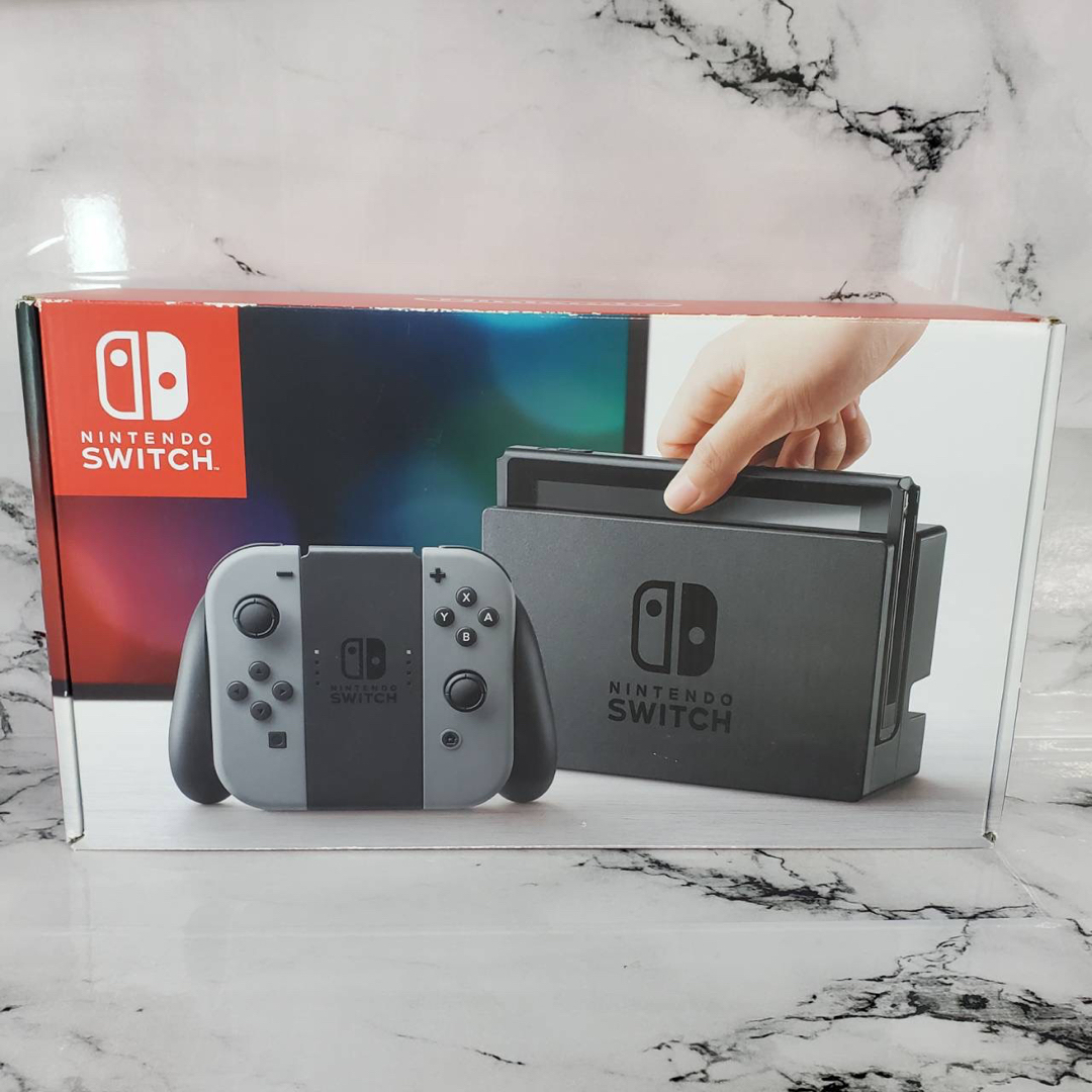 Nintendo Switch - 【動作確認済み】Nintendo Switch 完品 本体 グレー