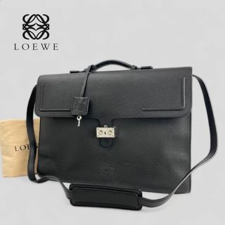 美品♡LOEWE ロエベ ブリーフケース　クラッチバッグ　ビジネスバッグ　黒