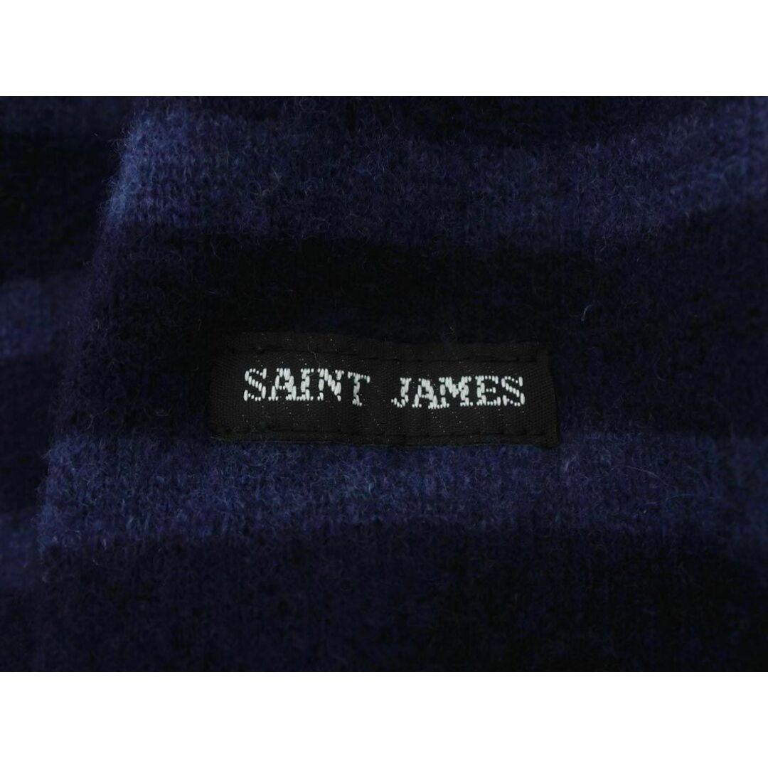 SAINT JAMES(セントジェームス)のセントジェームス ウール混 ボーダー カットソー size32/紺ｘ青 ◇■ レディース レディースのトップス(カットソー(長袖/七分))の商品写真