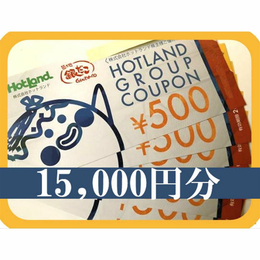 15000円分) 築地銀だこ ホットランド 株主優待券 ~2024.3.31 15000円分) 築地銀だこ ホットランド 株主優待券 ~2024.3.31
