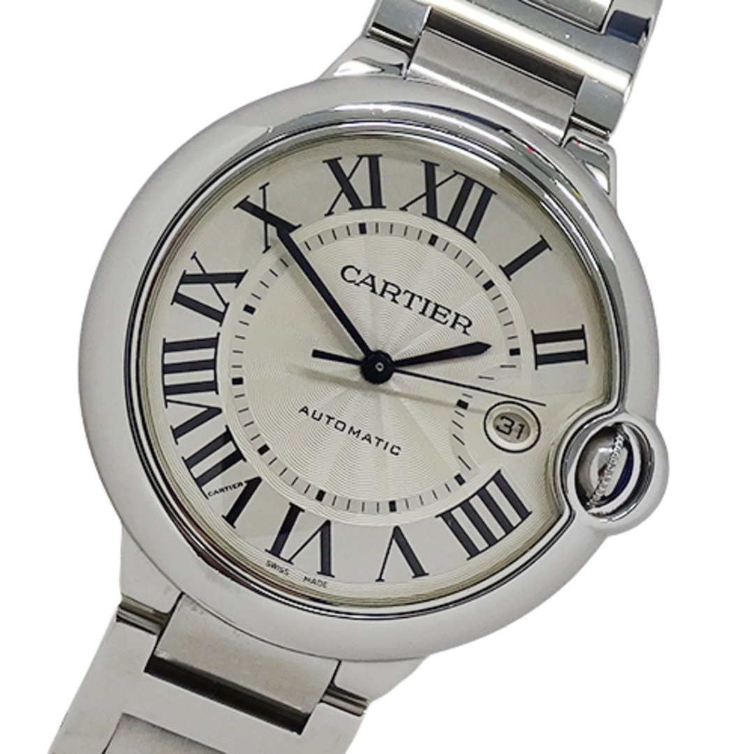 カルティエ Cartier 時計 メンズ ブランド バロンブルー LM デイト 自動巻き AT ステンレス SS W69012Z4 シルバー ラウンド OH・磨き済み