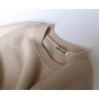 オーラリー(AURALEE)のAURALEE BABY CASHMERE KNIT P/O PINK(ニット/セーター)