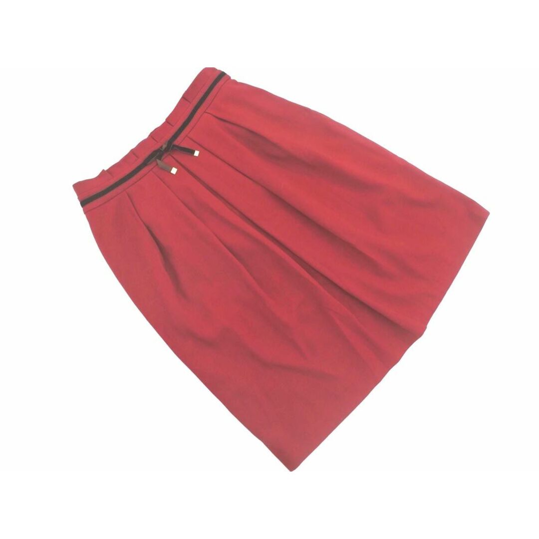grove(グローブ)のgrove グローブ リボン タック スカート sizeL/赤 ◇■ レディース レディースのスカート(ミニスカート)の商品写真