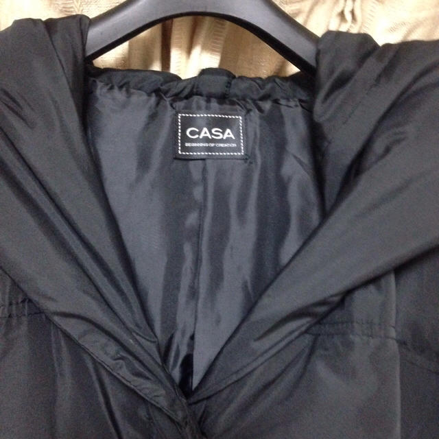 ダウンコート 3L  黒色 レディースのジャケット/アウター(ダウンコート)の商品写真