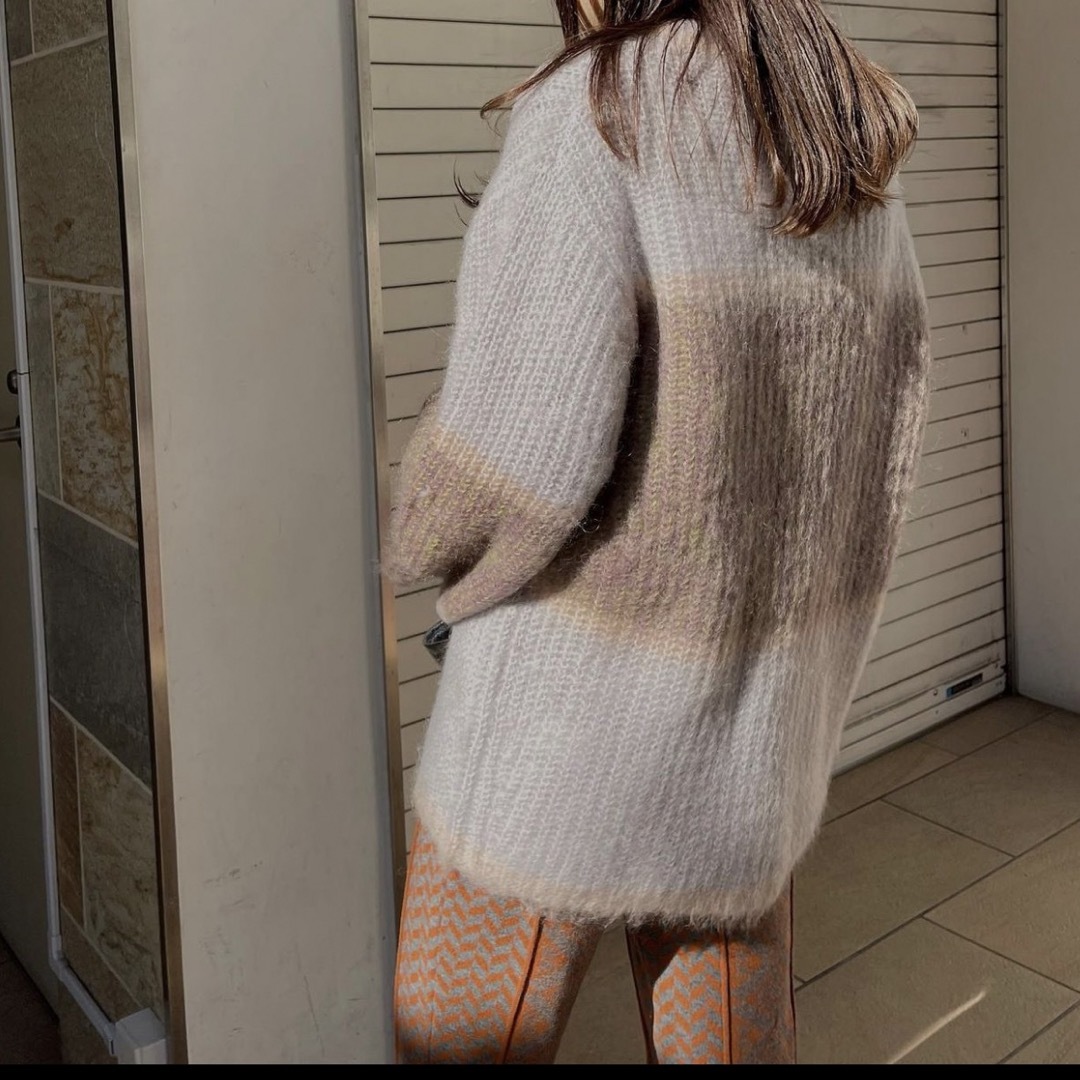 Ameri VINTAGE(アメリヴィンテージ)のUND MOHAIR BICOLOR LOOSE KNIT レディースのトップス(ニット/セーター)の商品写真