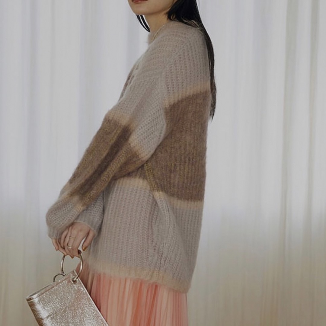 Ameri VINTAGE(アメリヴィンテージ)のUND MOHAIR BICOLOR LOOSE KNIT レディースのトップス(ニット/セーター)の商品写真