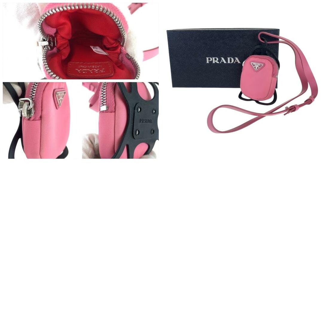 PRADA(プラダ)のPRADA プラダ 20SS テスート ピンク ナイロン フォンホルダー スマホケース ポーチ付き レディース 403473 【中古】 レディースのファッション小物(その他)の商品写真