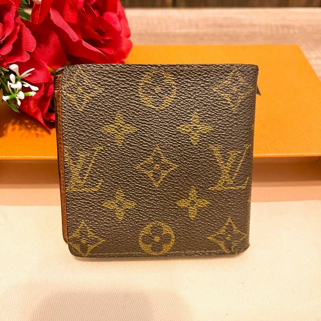 LOUIS VUITTON - ルイヴィトン モノグラム ポルトフォイユ マルコ 二