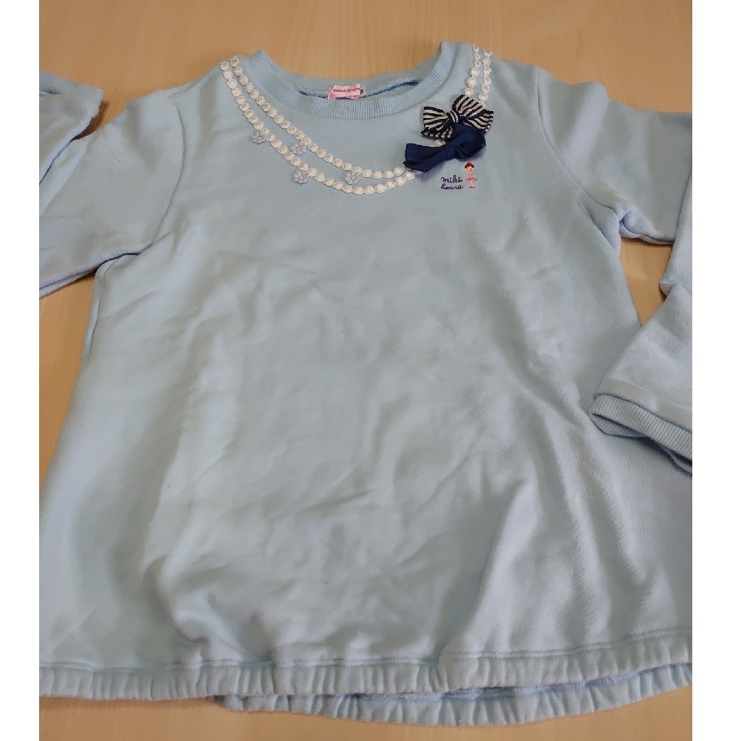 美品✨♥️mikihouse♥️レース&リボン飾りトレーナー。140㎝。日本製。 | フリマアプリ ラクマ 美品✨♥️mikihouse♥️レース&リボン飾りトレーナー。140㎝。日本製。