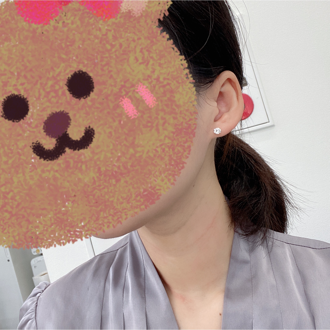 PT ダイヤモンド 計1ct ピアス 一粒 鑑定書付き 新品 PT ダイヤモンド 計1ct ピアス 一粒 鑑定書付き 新品