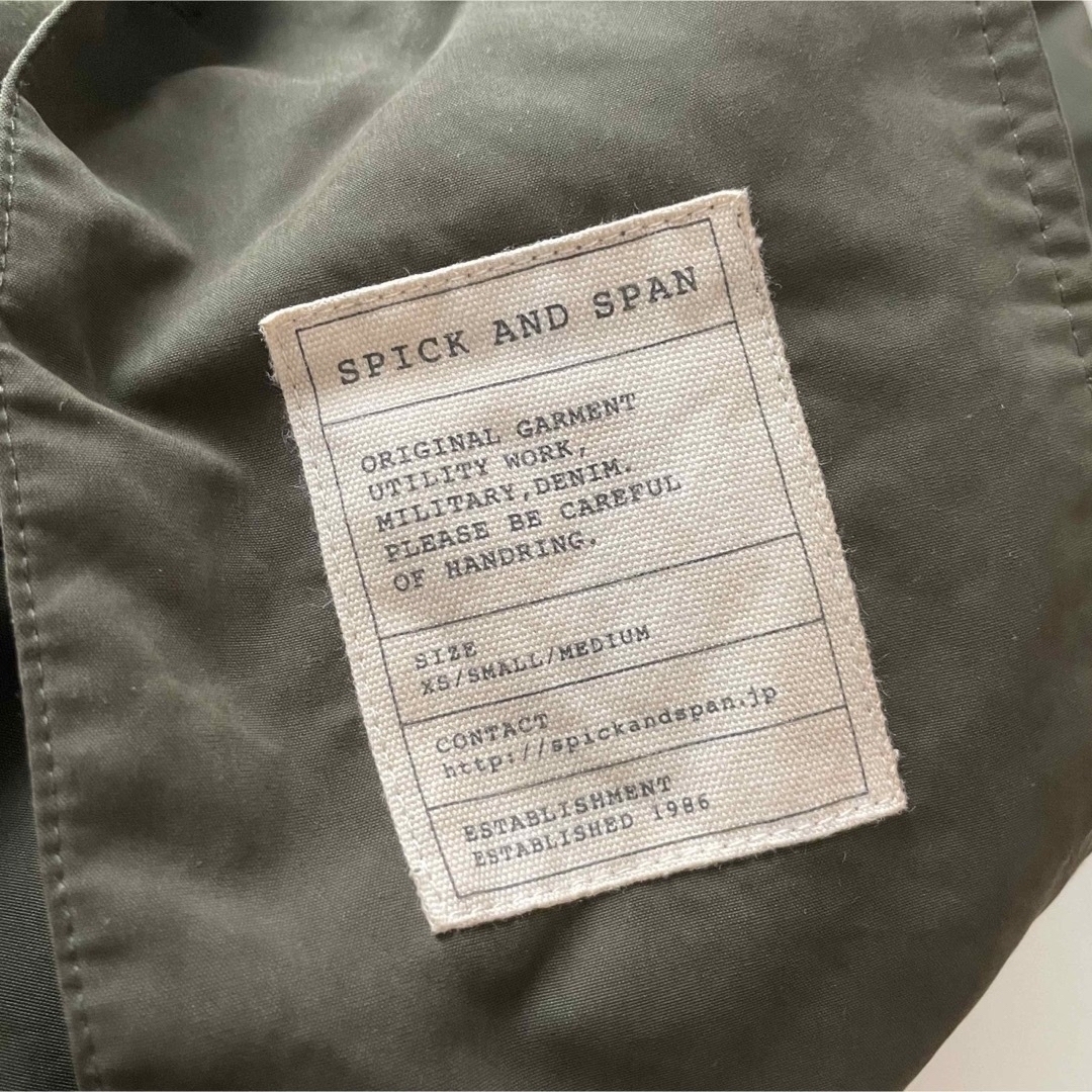 Spick & Span(スピックアンドスパン)のスピックアンドスパン　ファー付きモッズコート　ライナーあり　38 レディースのジャケット/アウター(モッズコート)の商品写真