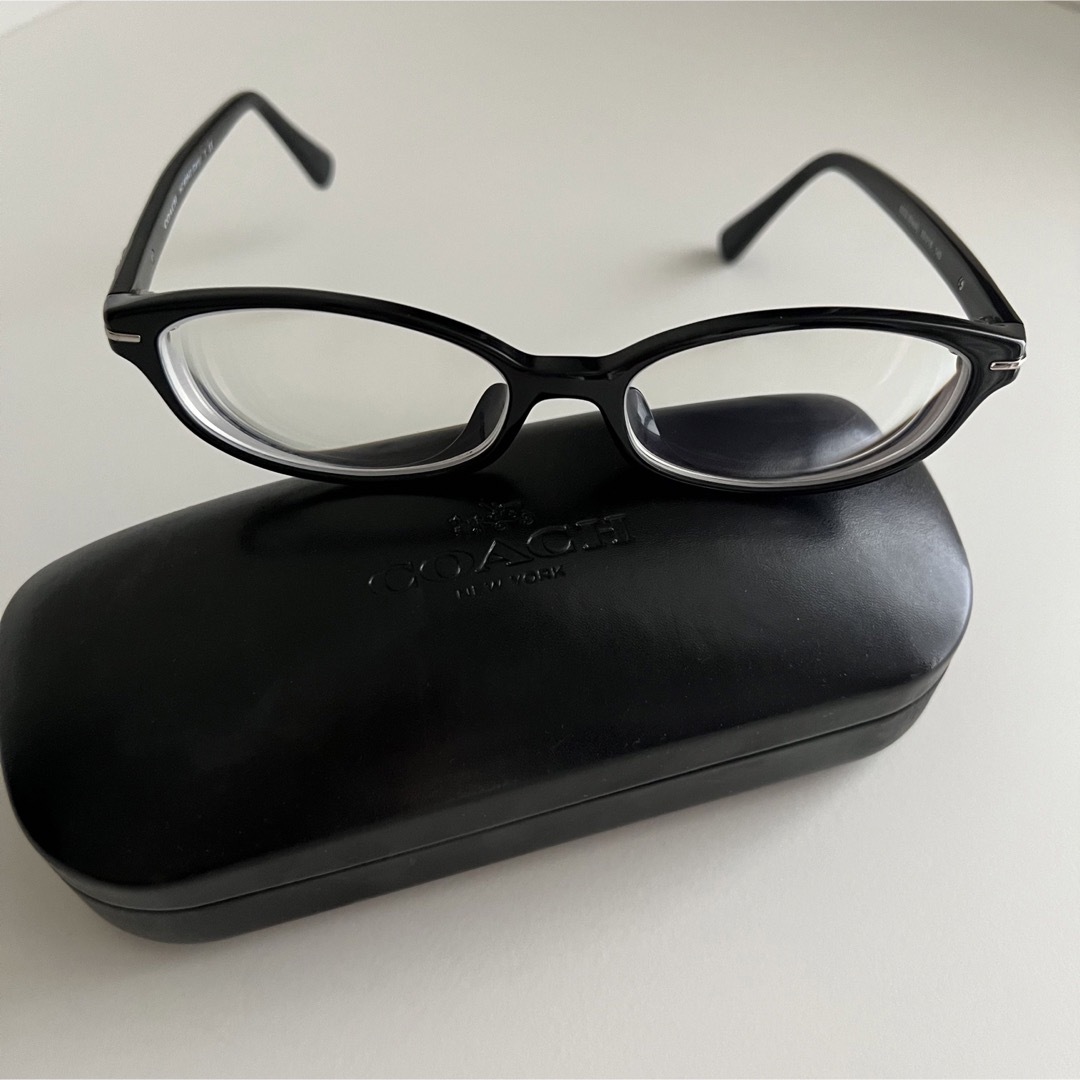 COACH(コーチ)の【mammam4890さま専用】COACH コーチ 眼鏡 黒 レディースのファッション小物(サングラス/メガネ)の商品写真