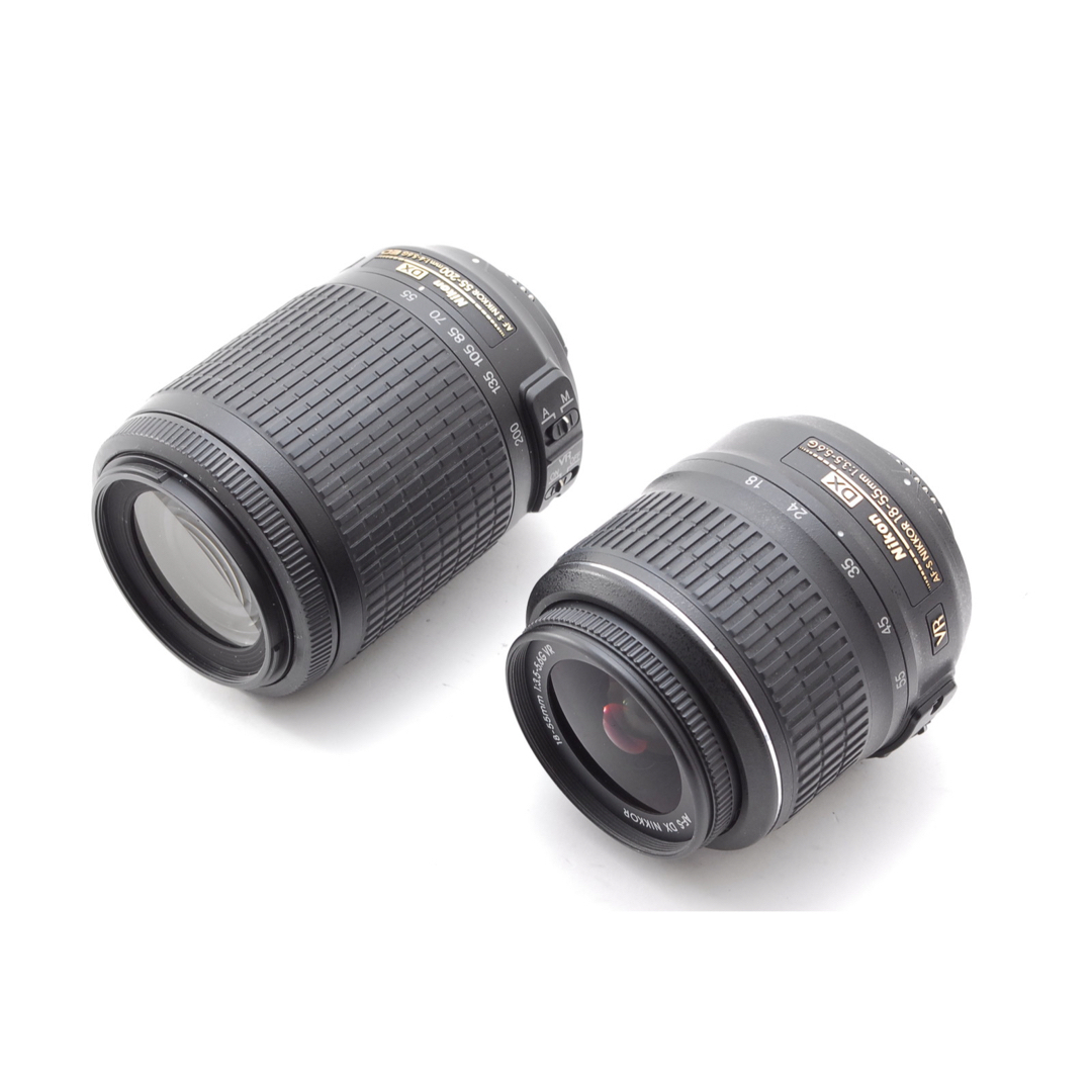 ダブルレンズ、状態◎、付属品充実の大満足セット❤️Nikon D5200-