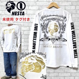 ネスタブランド(NESTA BRAND)の☆未使用タグ付き☆NESTA BRAND ビッグプリント ロングスリーブTシャツ(Tシャツ/カットソー(七分/長袖))