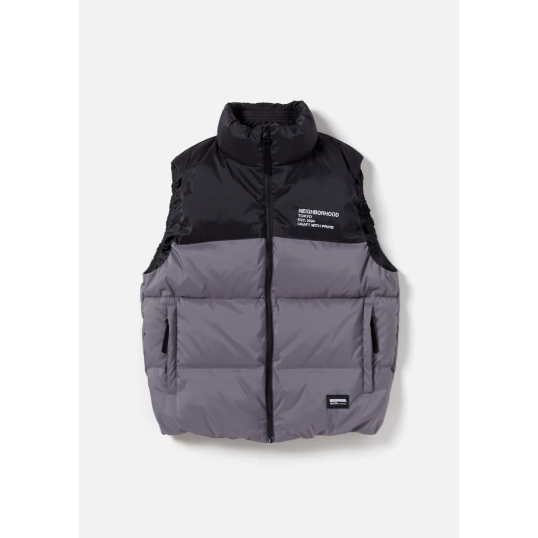 NEIGHBORHOOD CLASSIC DOWN VEST GRAY NEIGHBORHOOD CLASSIC DOWN VEST GRAY