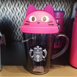 スターバックス(Starbucks)のスタバ　ハロウィン2023　耐熱グラス マグ キャット  新品　完売　マグ　耐熱(食器)