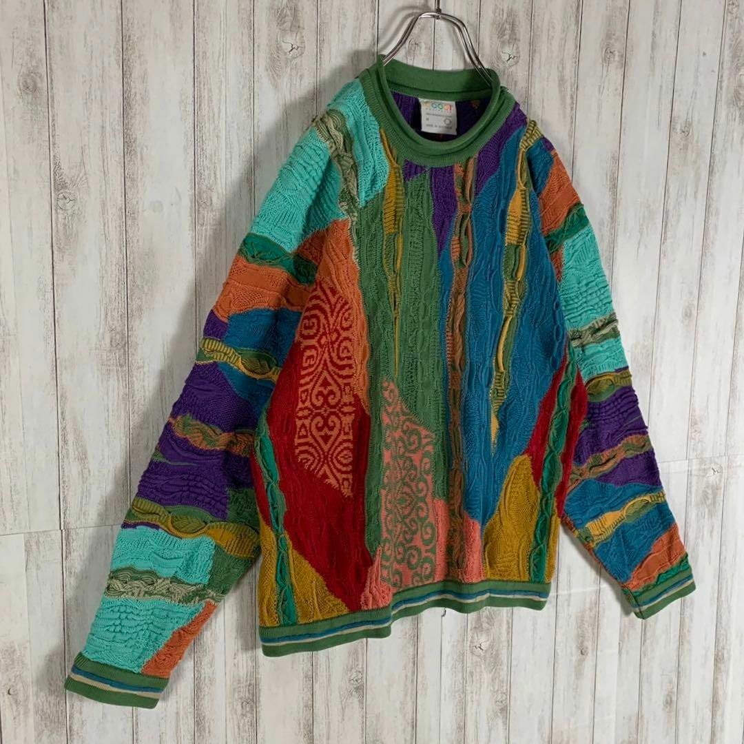 【幻の1点モノ】coogi クージー 立体 編込み 3Dニット 即完売モデル