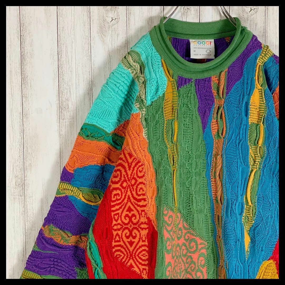 幻の1点モノ】coogi クージー 立体 編込み 3Dニット 即完売モデル 幻の1点モノ】coogi クージー 立体 編込み 3Dニット 即完売モデル
