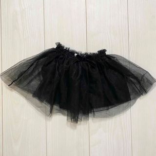 ザラキッズ(ZARA KIDS)のZARA ベビー　コスプレ　9-12 チュチュ　ブラック　ハロウィン　スカート(スカート)