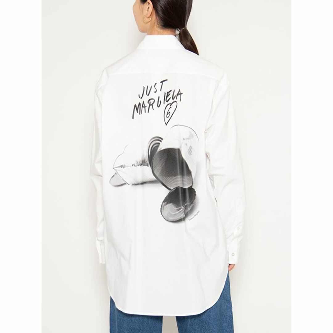 MM6(エムエムシックス)のMM6 エムエム6 メゾンマルジェラ バックプリントシャツ レディースのトップス(シャツ/ブラウス(長袖/七分))の商品写真
