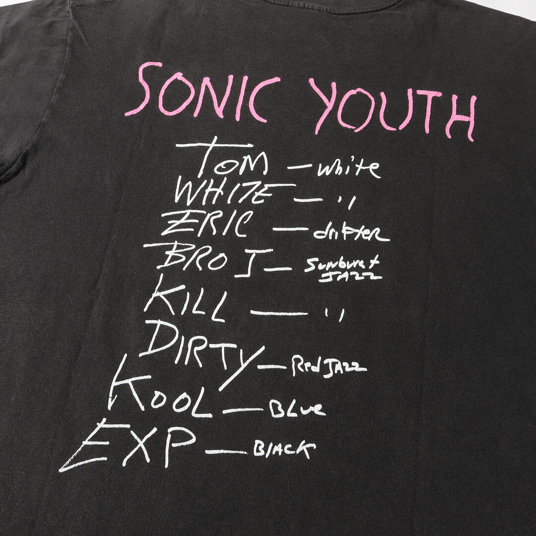 Vintage Rock Item ヴィンテージ ロック 00s SONIC YOUTH Confusion Is Sex ソニック ユース クルーネック 半袖 Tシャツ ブラック 黒 M トップス カットソー バンドT ロックT バンT【メンズ】