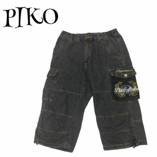 PIKO - ピコ☆90s ワイド デニム カーゴ ハーフ バギーパンツ ショーツ ...
