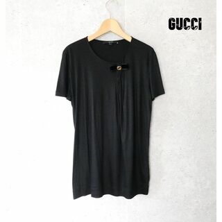 Gucci - GUCCI グッチ Tシャツ・カットソー L 黒 【古着】【中古】の 