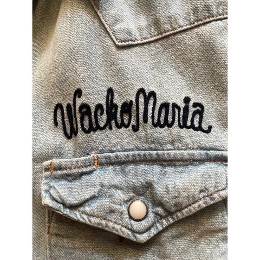 【希少】ワコマリアWACKO MARIA マリア刺繍デニムシャツ