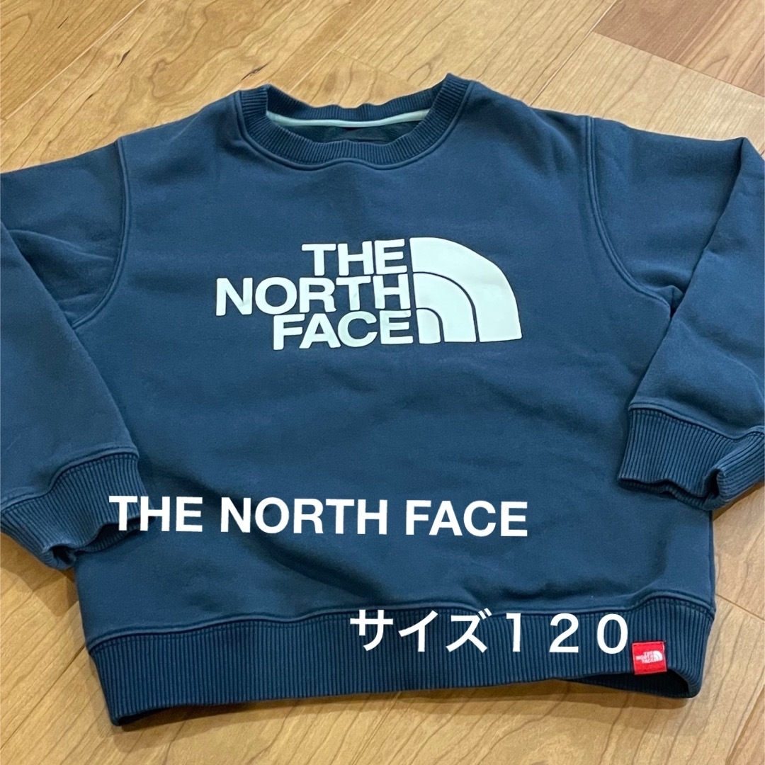 THE NORTH FACE トレーナー　ネイビー　ロゴ　120 | フリマアプリ ラクマ