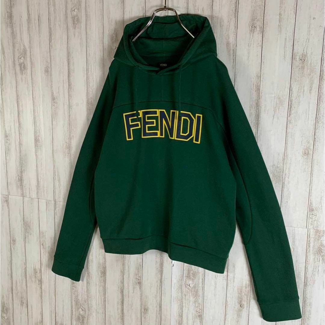 【超希少カラー】FENDI フェンディ センターロゴ 即完売モデル パーカー