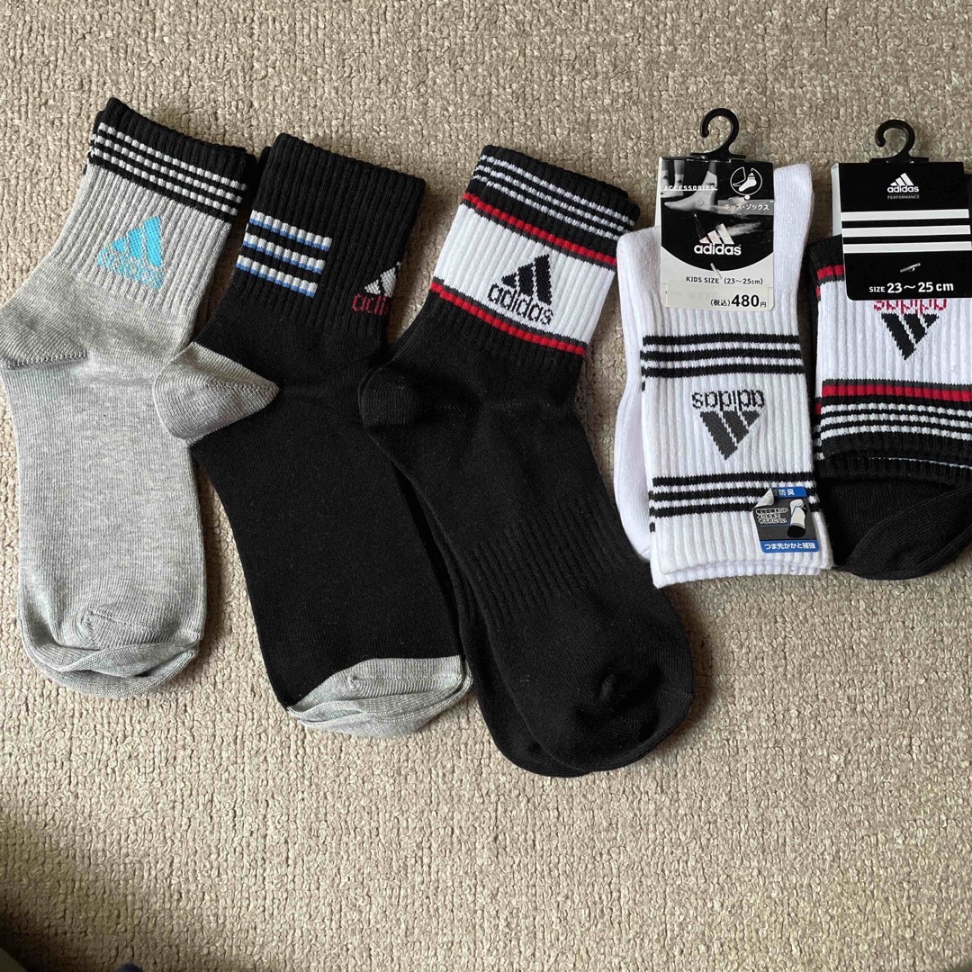 5点目100円♡新品♡adidas♡靴下セット