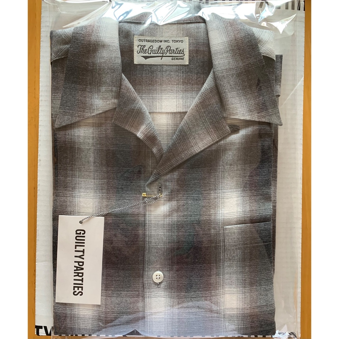 WACKO MARIA CHECK OPEN COLLAR SHIRT オンブレ-