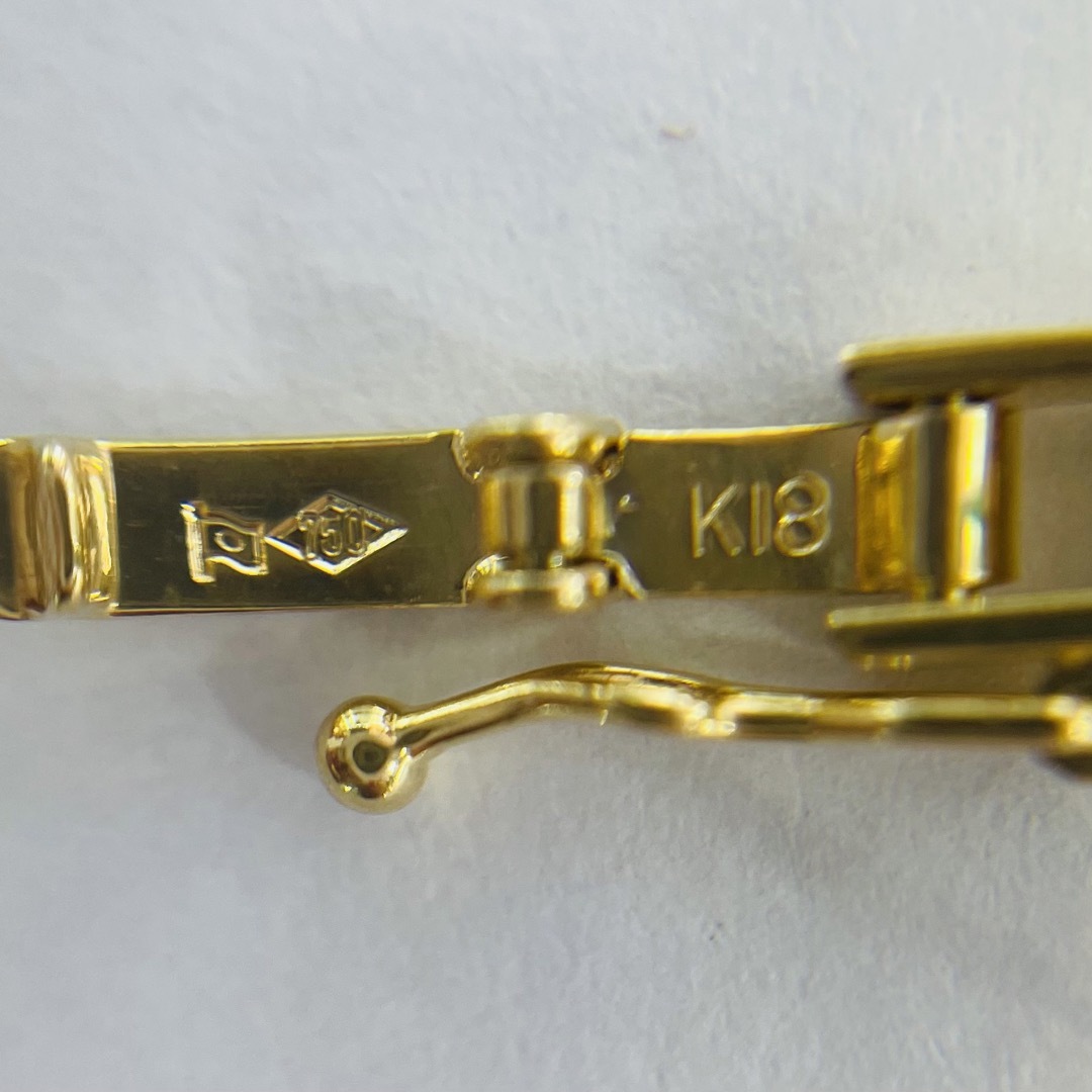 【中古品】K18 6面ダブル　20.1g 50cm [830] メンズのアクセサリー(ネックレス)の商品写真