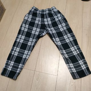 ジーユー(GU)のGU　チェックパンツ シェフパンツ 120cm(パンツ/スパッツ)