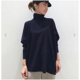 アパルトモンドゥーズィエムクラス(L'Appartement DEUXIEME CLASSE)のアパルトモン  T/N ボリュームニット　ブラック(ニット/セーター)