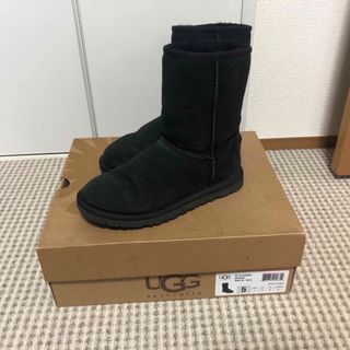 アグ(UGG)のアグ ムートンブーツ 22cm ボア ブラック 国内正規店購入(ブーツ)