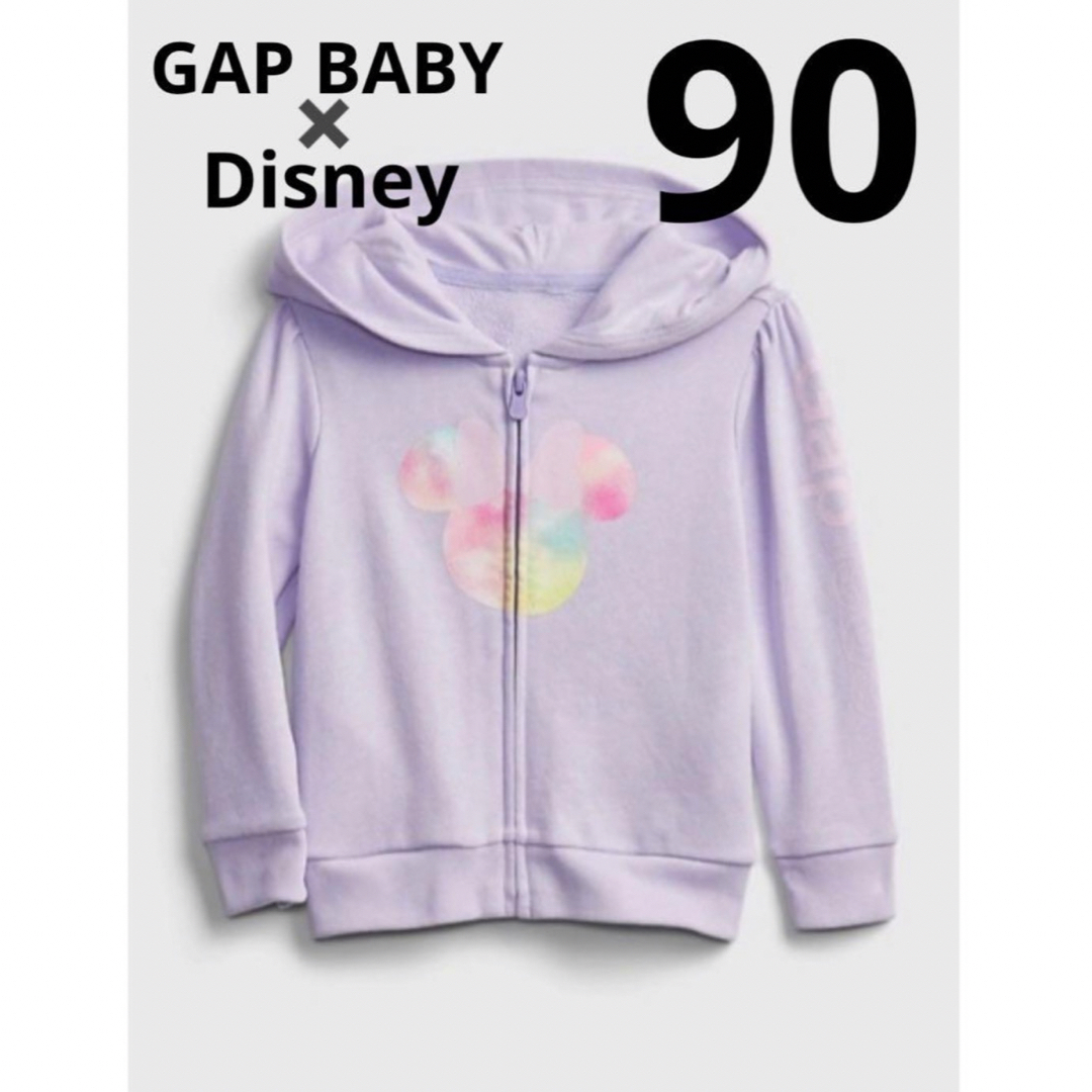 babyGAP(ベビーギャップ)のミニーマウス GAPロゴ フーディー キッズ/ベビー/マタニティのキッズ服女の子用(90cm~)(ジャケット/上着)の商品写真